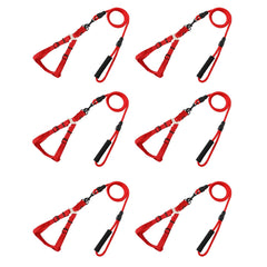 Kuber Industries Dog Harness For Medium Dogs & Leash Set|Premium Metal Hook|PDMGL-005-3|Comfortable Grip|Hand Spliced Belt For Added Strength |PDMGL-005-3| Soft Padding|Stylish Design |Red (Pack Of 6)