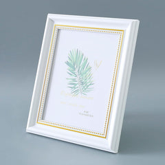 Kuber Industries Photo Frame For Home D�cor|Use Horizontal & Vertical|Crystal Clear Glass|Perfect For Home, Office And Shop "21.8x26.9CM"-Pack of 2 (White)