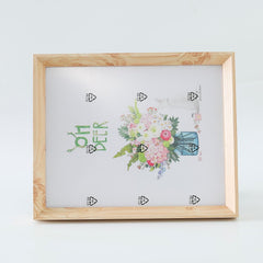 Kuber Industries Photo Frame For Home D?cor|Use Horizontal & Vertical|Crystal Clear Glass|Perfect For Home, Office And Shop "21.8x26.9CM"-Pack of 5 (Natural)