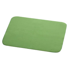 Heart Home Microfiber Reversible Dish Drying Mat with Absorbent Parity for Kitchen 19"x 15",Pack of 2 (Green)