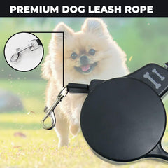 Homestic Retractable Dog Leash|One Button Break with Safety Lock|Automatic & Non-Slip Handle|Soft Padded Handle for Comfortable Grip|Pet Training & Walking Accessory|Black
