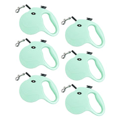Kuber Industries Retractable Dog Leash|One Button Break with Safety Lock|Automatic & Non-Slip Handle|WINDOG-1092|Soft Padded Handle for Comfort Grip|Pet Training & Walking Accessory|Green (Pack of 6)