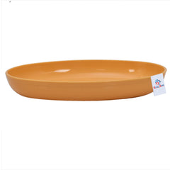 Heart Home 3 Pieces Plastic Small Oval Design Bowl for Serving Snacks, Salad, Food (Multi)-HEART11103