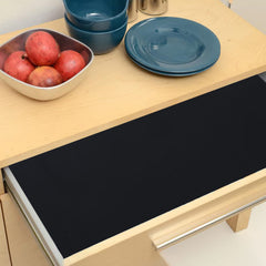 Heart Home Shelf Liner | EVA Kitchen Cabinet Shelf Mat | Anti-Slip Bathroom Mat | Fridge Mat | Table Mat | Bubble Texture Wardrobe Mat | 10 Meters |1 MM | Black