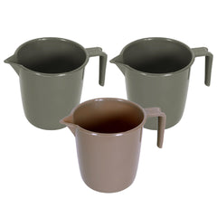 Kuber Industries Bathroom Mug | Plastic Bath Mug for Bathroom | Bath Mug | Mug for Bathroom | Mug for Toilet | Washroom Jug | 111 Bath Mug | 1 LTR | Pack of 3 | Multi