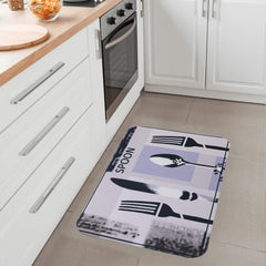 Kuber Industries PVC Kitchen Floor Mat|Anti-Skid Backing|Mats for Kitchen Floor |Easily Washable|Idol for Home, Kitchen Entrance| CF-220812 |Pack of 2| Multi