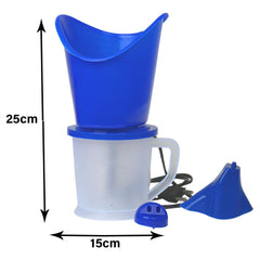 Kuber Industries 3 in 1 Plastic Steam Vaporizer For Cold and Cough (Blue)