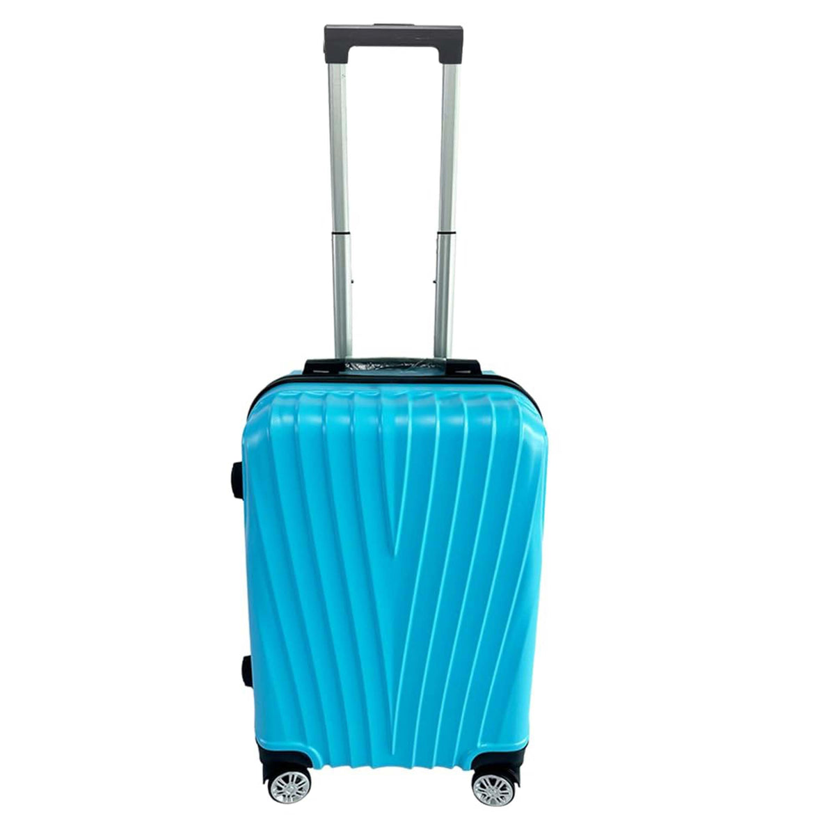 Kuber Industries 20inch Strong & Lightweight Cabin Trolley Bags with 360 Degree Rotating Wheels | Expandable Carry-On Cabin Luggage Suitcase | Bags for Travelling | 611020IBLE-Ice Blue
