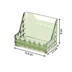 Kuber Industries Pack of 2 Crystal Finish Wall hanging Jewellery Box | Multipurpose Stackable Makeup Organiser | Ideal for Cosmetics, Skincare, Lipsticks, Nail Care| YM.6673D | Dark Green