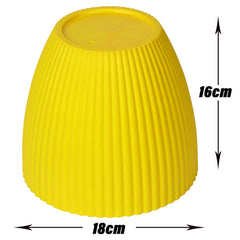 Heart Home Flower Pot | Flower Planter Pots for Indoor | Flower Pots for Outdoor | Pot for Garden & Balcony Flowering | Flower Plants Pot | Mega Flower Pot | 6 Inch | Pack of 6 | Multi