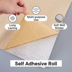 Kuber Industries Imitation Linen Wallpaper for Walls|Textured & Self Adhesive Peel Wall Stickers|Easy to Peel, Stick & Remove DIY Wallpaper|Suitable on All Walls|Set of 1 Roll,50 cmX280 cm(Pack of 6)