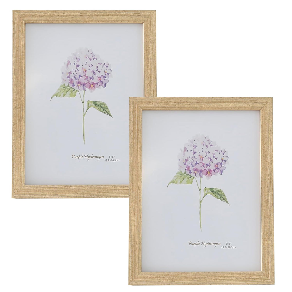 Kuber Industries Photo Frame For Home D?cor|Use Horizontal & Vertical|Crystal Clear Glass|Perfect For Home, Office And Shop "16.7x21.8CM"-Pack of 2 (Natural)