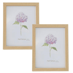 Kuber Industries Photo Frame For Home D?cor|Use Horizontal & Vertical|Crystal Clear Glass|Perfect For Home, Office And Shop "16.7x21.8CM"-Pack of 2 (Natural)
