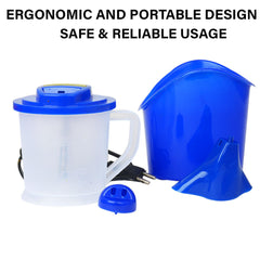 Kuber Industries 3 in 1 Plastic Steam Vaporizer For Cold and Cough (Blue)