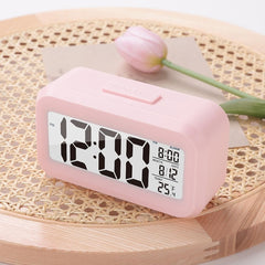 Kuber Industries ABS Battery Oprated Loud Digital Alarm Clock|Desk, Table Clock|Alarm Clock for Heavy Sleepers-Pack of 6 (Pink)