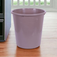 Heart Home Dustbin | Open Dustbin | Plastic Garbage Dustbin | Dustbin For Kitchen | Dustbin For Bathroom | Office Dustbin | Plain Sada Dustbin | 7 LTR | 066 | Pack of 2 | Brown