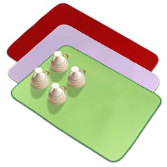 Kuber Industries Dish Dry Mat | Microfiber Drying Mat | Reversible Kitchen Drying Mat | Absorbent Mat | Kitchen Dish Dry Mat | 50x70 | Pack of 3 | Multi