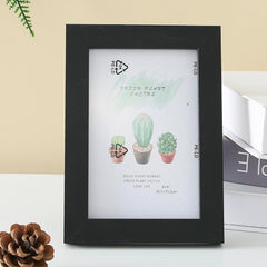 Kuber Industries Photo Frame For Home Décor|Use Horizontal & Vertical|Crystal Clear Glass|Perfect For Home, Office And Shop "11.6x16.7CM"-Pack of 6 (Black)