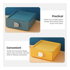 Kuber Industries (Set of 10) Mini Storage Box Drawer Organizer For Toys, Medicine Utility, Baby & Kids Items - Green & Blue Color