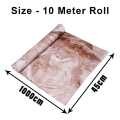 Heart Home Shelf Liner | Kitchen Cabinet Shelf Protector | Kitchen Liners for Cabinets and Drawers | Drawer Liner Mat | Marble Shelf Liner Cabinet Mat | 10 MTR | Brown