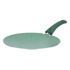 Kuber Industries Dosa Tawa Non Stick Pan with Revivted Handle | High Grade Aluminium Induction Non Stick Tawa Pan | Scratch Resistant, Gas Stove & Induction Compatiable | Dark Green