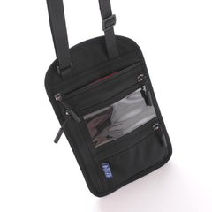 Kuber Industries Paspport Holder for Men & Women|Multifunction Passport Cover Bag|Nylon Passport Pouch for Luggage-Pack of 2 (Black)