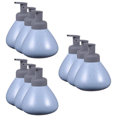 Kuber Industries Liquid Soap Dispenser | Handwash Soap Dispenser | Soap Dispenser for Wash Basin | Shampoo Dispenser Bottle | Bathroom Dispenser Bottle | 9 Piece | Pack of 3 | 360 ml | JY00018 | Blue