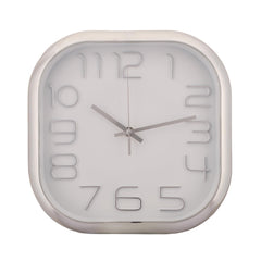 Homestic Wall Clock | Fancy Watch Wall Clocks | Office Wall Clock | Clock for Living Room | Clock for Bedroom | Clock for Hall | Machinery-Quartz | 12 Inch | 2016B-Silver