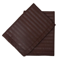 Heart Home Pillow Cover | Cotton Pillow Cover | Striped Pattern Pillow Cover | Soft Pillow Cover for Home | Pillow Cover for Bedroom | Set of 6 | Brown