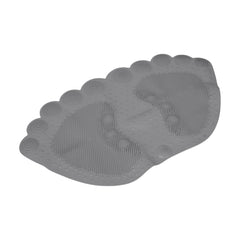 Heart Home Bath Mat | PVC Bathroom Mat | Shower Bath Mat | Foot Shape Bath Tub Mat | Foot Massager Mat | Anti-Skid Floor Mat | Shower Mat | Gray