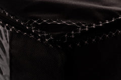 Kuber Industries Fabric Non Woven Saree Covers With Zip|Saree Covers For Storage|Saree Packing Covers For Wedding|Pack Of 3 (Black),W-35 Cm