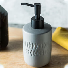 Kuber Industries Liquid Soap Dispenser | Handwash Soap Dispenser | Soap Dispenser for Wash Basin | Shampoo Dispenser Bottle | Bathroom Dispenser Bottle | 250 ML | Gray