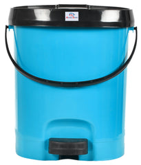 Heart Home Multiuses Plastic Pedal Dustbin, Waste Bin, Trash Can With Detachable Bucket, 10 Litre (Blue)-47HH0721