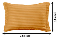 Heart Home Lining Design Breathable & Soft Cotton Pillow Cover/Protector/Case- 18x28 Inch, Set of 6 (Coffee)-HS43HEARTH26765