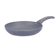 Heart Home Non-Stick Aluminum Frying Pan with Handle | Lightweight Induction Pan for Omelettes & Fish Cooking & Tadka | Scratch Resistent, Gas & Induction Compatible | Light Grey