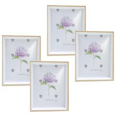 Kuber Industries Photo Frame For Home Décor|Use Horizontal & Vertical|Crystal Clear Glass|Perfect For Home, Office And Shop "16.7x21.8CM"-Pack of 4 (Natural)
