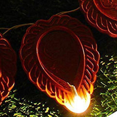 Kuber Industries Diwali Lights | Diwali String Light for Décor | Lights for Christmas | Lights for Navratri | Lights for Party | Lights for Indoor & Outdoor | Diya Lights | Brown