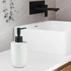 Heart Home Liquid Soap Dispenser | Handwash Soap Dispenser | Soap Dispenser for Wash Basin | Shampoo Dispenser Bottle | Bathroom Dispenser Bottle | 350 ML | White