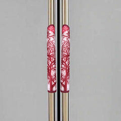 Kuber Industries Fridge Handle Cover | Refrigerator Handle Cover | Fridge Door Handle Protector | Fridge Door Handle Cover | Tree Kniting Fridge Handle Cover | 2 Piece Set | Maroon