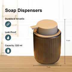 Kuber Industries Liquid Soap Dispenser | Handwash Soap Dispenser | Soap Dispenser for Wash Basin| Bathroom Dispenser Bottle | 18 Piece | Pack of 6 | 320 ml | JY00162BU | Blue