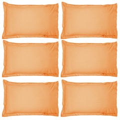 Kuber Industries Breathable & Soft Cotton Pillow Cover for Sofa, Couch, Bed - 29x20 Inch, Set of 6 (Beige)