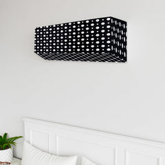Kuber Industries AC Cover | PVC Dot Design AC Cover | AC Cover for Indoor | Dustproof AC Cover | Waterproof AC Cover | 1.5 Ton Ac Cover | Black