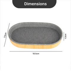 Heart Home Premium Polyresin Soap Holder | Modern Stylish Accessory for Kitchen | Office | Bathroom | Non Fragile | Scratch Proof | Moisture Resistant | Grey-Natural Color