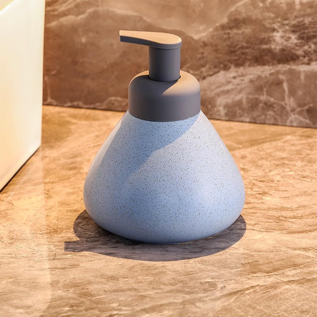 Homestic Liquid Soap Dispenser | Handwash Soap Dispenser | Soap Dispenser for Wash Basin | Shampoo Dispenser Bottle | Bathroom Dispenser Bottle | JY00018 | 360 ml | Blue
