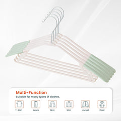 Kuber IndustriesPP Cloth Hanger Set of 25 with Zinc Plated Steel Hook (Green)