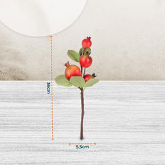 Kuber Industries Artificial Flowers for Home Décor|Natural Looking Indoor Fake Flowers for Vase|Artificial Flowers for Decoration|Without Basket-Pack Of 5 (Peach)