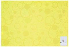 Kuber Industries Circle Design 6 Pieces PVC Refrigerator/Fridge Multipurpose Drawer Mat Set(Yellow)-CTKTC032364