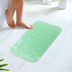 Kuber Industries Bath Mat | PVC Bathroom Mat | Shower Bath Mat | Floor Tub Mat | Foot Massager Mat | Anti-Skid Shower Bathroom Mat | B-01B |Pack of 3| Green
