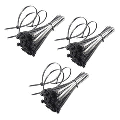 Kuber Industries Self Locking Cable Ties (250 mm x 3.6 mm - Pack of 300 Pcs) Black