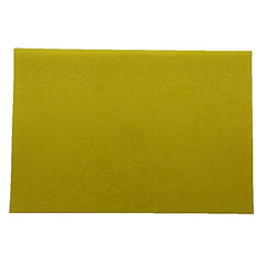 Kuber Industries Circle Design 6 Piece PVC Refrigerator Drawer Mat Set - Yellow-CTKTC28809